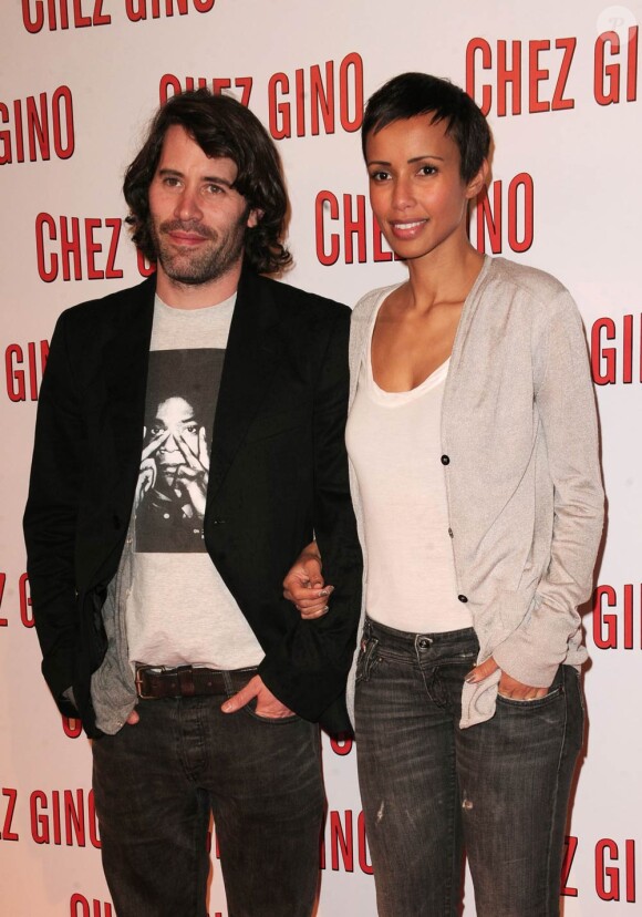 Jalil Lespert et Sonia Rolland à l'occasion de l'avant-première de Chez Gino, au Gaumont Opéra, à Paris, le 29 mars 2011.
