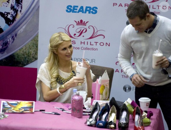 Paris Hilton lance sa collection de chaussures à Mexico (Mexique), mardi 29 mars 2011.