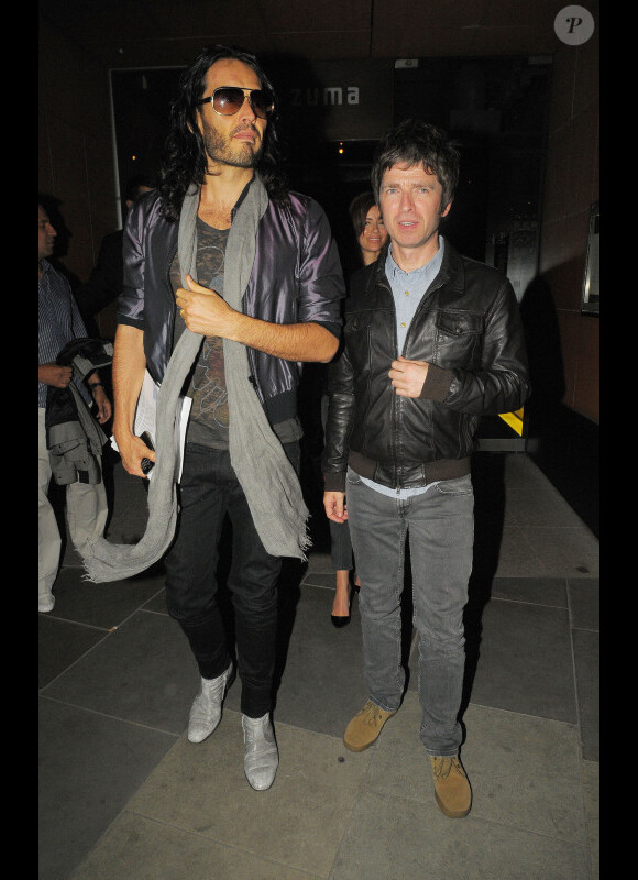 Noel Gallagher et son ami Russell brand