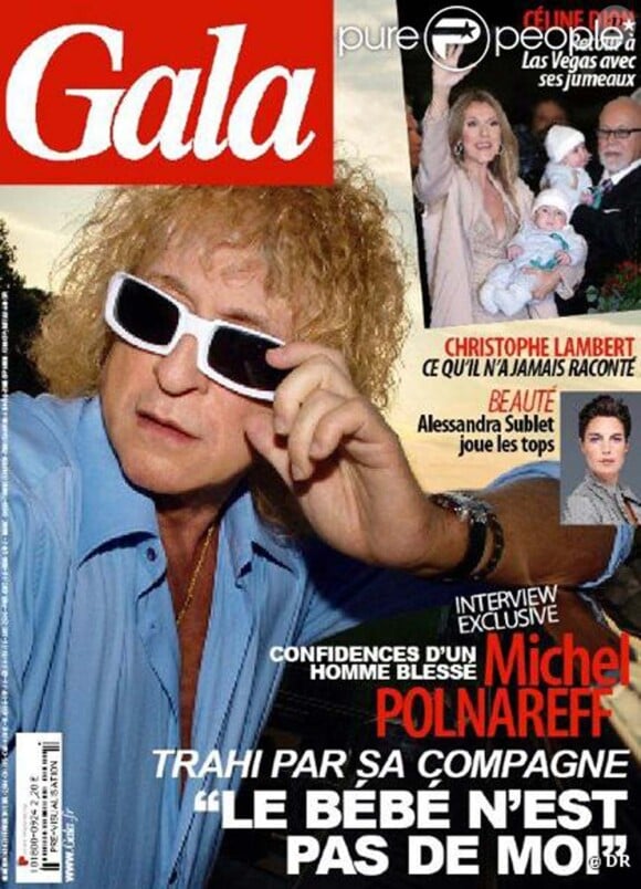 Michel Polnareff, en couverture de Gala, février 2011