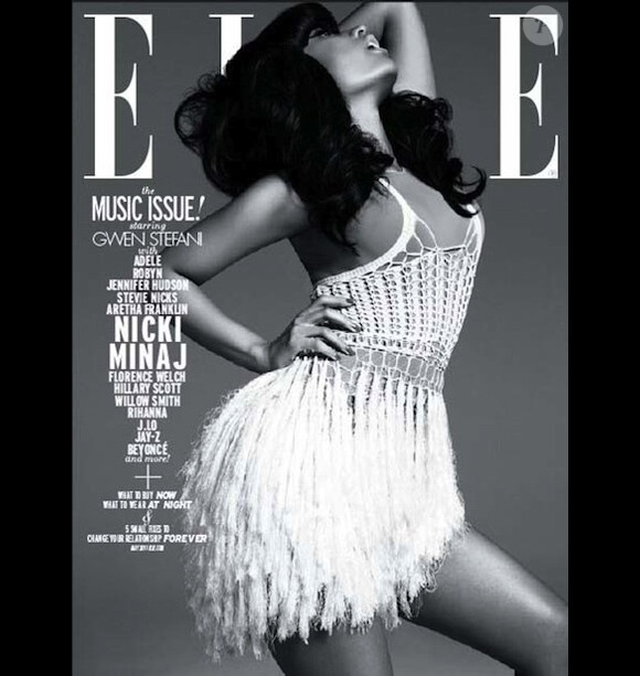 Nicki Minaj en couverture du magazine ELLE, édition américaine, mai 2011.