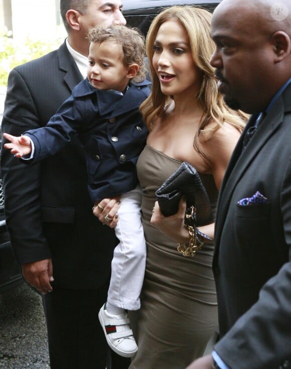 Jennifer Lopez avec son fils Max, trois ans