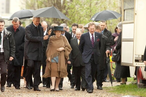 La reine Beatrix, le prince Willem-Alexander et la princesse Maxima des Pays-Bas sont en visite de quatre jours en Allemagne, du 12 au 16 avril 2011.