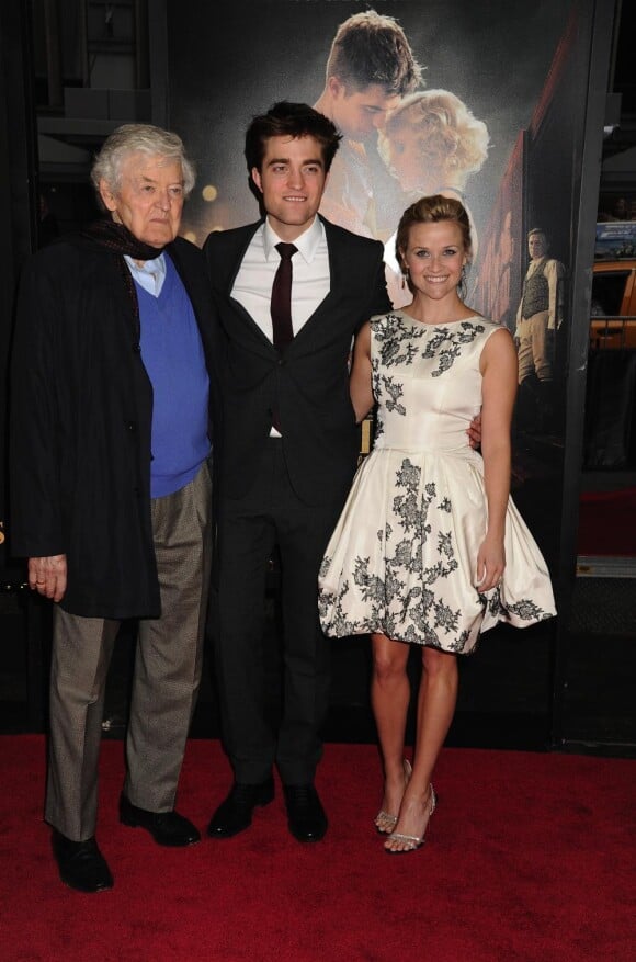 Hal Holbrook, Robert Pattinson et Reese Witherspoon à l'avant-première de Water for Elephants au Ziegfeld Theatre à New York, le 17 avril 2011.