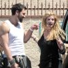 Kirstie Alley et Maksim Chmerkovskiy sortent d'une répétition pour l'émission Dancing With The Stars. A Los Angeles, le 16 avril 2011