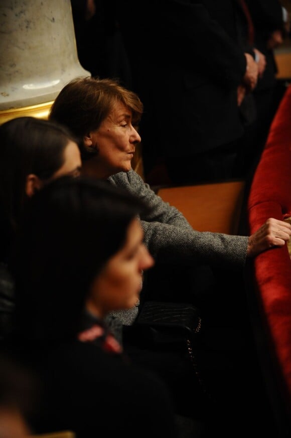 Béatrice, veuve de Philippe Séguin, le 12 janvier 2010 lors d'un hommage rendu à l'homme politique, au sein de l'Assemblée nationale.