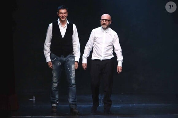 Stefano Gabbana et Domenico Dolce à Milan le 26 février 2011
