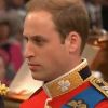 Le prince William très concentré lors du serment avant d'épouser Kate Middleton dans l'abbaye de Westminster à Londres le 29 avril 2011