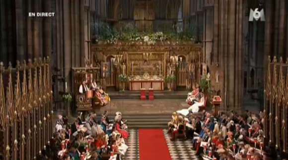 Vue d'ensemble de l'abbaye de Westminster. Mariage de Kate Middleton et du prince William. 29 avril 2011