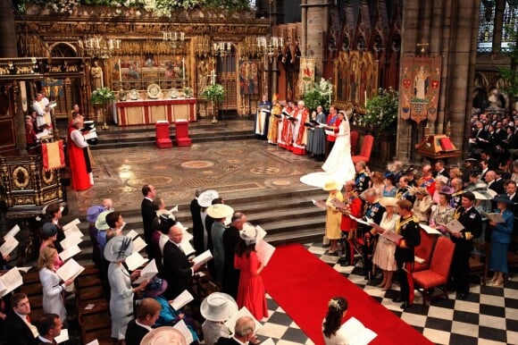 Mariage de William et Kate Middleton dans l'abbaye de Westminster à Londres le 29 avril 2011