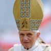 Le Pape Benoit XVI lors de la cérémonie de béatification du pape Jean-Paul II à Rome le 1er mai 2011