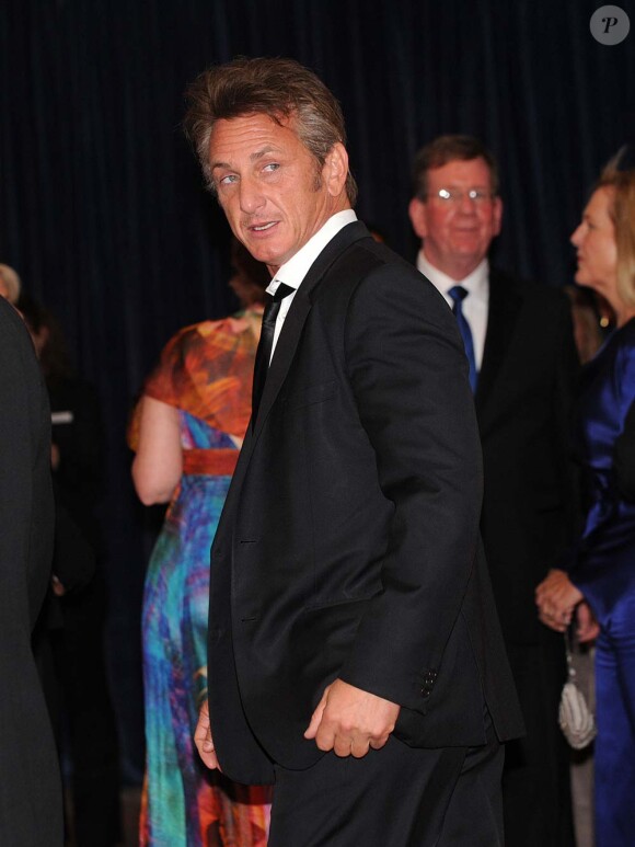 Sean Penn, dîner des correspondants de presse de la Maison Blanche, à Washington, le 30 avril 2011.