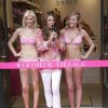 Elizabeth Hurley inaugure son nouveau magasin à Wertheim en Allemagne, coupe le ruban entourée de deux charmants mannequins et joue à la vendeuse ! 3 mai 2011