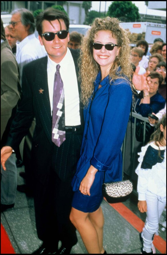 Charlie Sheen et Kelly Preston, 1989.