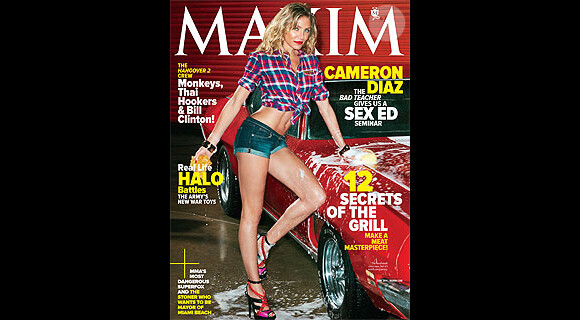 Cameron Diaz en couverture de Maxim.