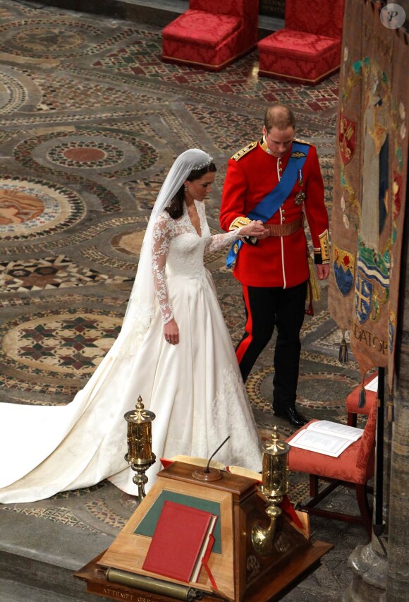 Catherine et le prince William le jour de leur mariage, le vendredi 29 avril 2011.
