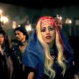 Images extraites du clip  Judas  de Lady Gaga, mai 2011.