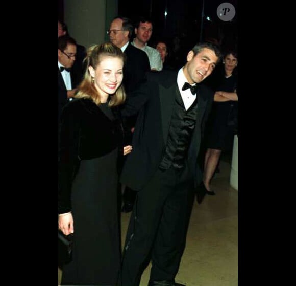George Clooney avec Céline Balitran en 1997