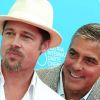 George Clooney et son pote Brad Pitt à Venise en 2008