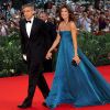 George Clooney avec Elisabetta Canalis au festival de Venise en 2009