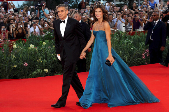 George Clooney avec Elisabetta Canalis au festival de Venise en 2009