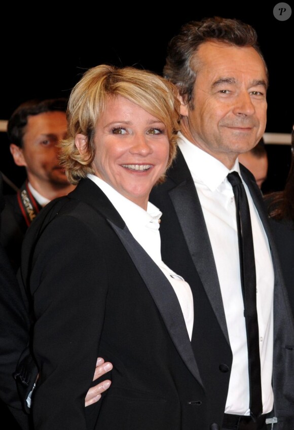 Arianne Massenet et Michel Denisot au 63e Festival de Cannes en mai 2010