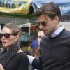 Olivia Palermo et son amoureux Johannes Huebl dans les rues du quartier de Soho à New York, le 8 mai 2011.