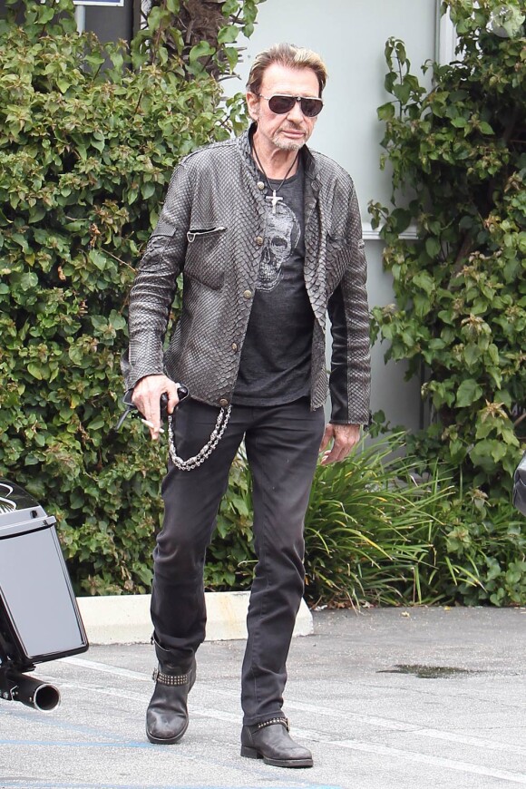 Johnny Hallyday à Los Angeles, le 17 avril 2011.