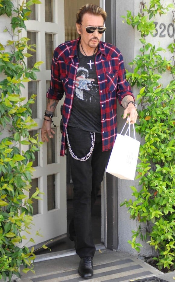 Johnny Hallyday à Los Angeles, en avril 2011.