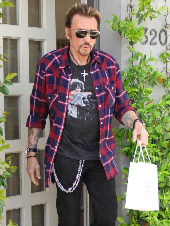 Johnny Hallyday à Los Angeles, en avril 2011.