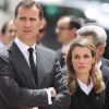 Letizia et Felipe d'Espagne ont rendu visite aux familles des victimes du tremblement de terre de Lorca, en Espagne. Le 13 mai 2011
