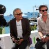 Gérard Darmon et Jean-Paul Rouve sur la plage du Majestic 64 à Cannes le 16 mai 2011