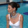 Bianca Balti, ambassadrice des bijoux De Grisogono, pose à l'hôtel Martinez à Cannes le 16 mai 2011