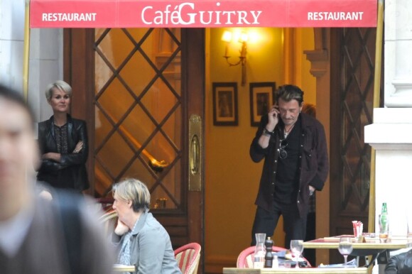 Johnny Hallyday à Paris en début de semaine, le 16 mai 2011