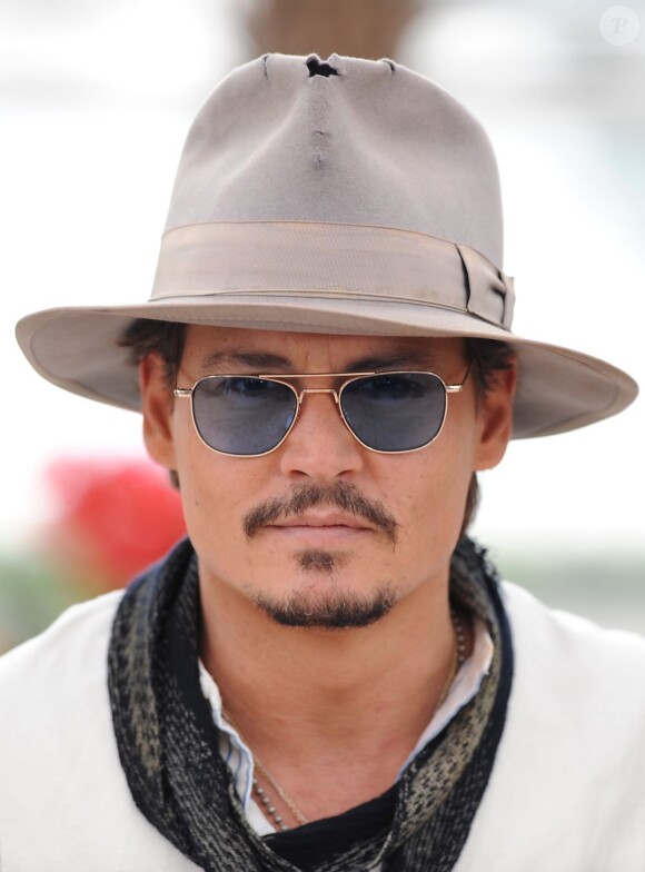 Johnny Depp fait partie des plus beaux gosses de ce 64ème Festival de Cannes, mai 2011