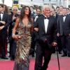 Jean-Paul Belmondoet sa femme Barbara le 17 mai 2011. Il a été honoré à Cannes, 10 ans après sa dernière venue. Avec nos confrères de BFMTV