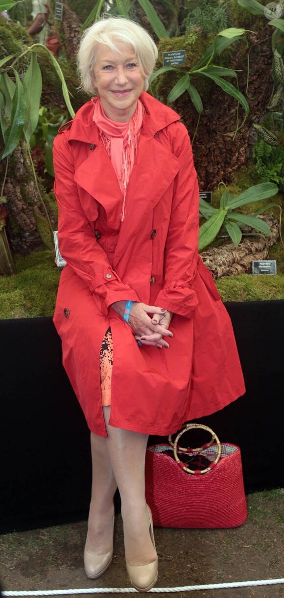 Helen Mirren lors du Chelsea Flower Show, à Londres, le 23 mai 2011.