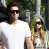 Avril Lavigne et son petit ami Brody Jenner quittent le restaurant La Scala, à West Hollywood, où ils ont déjeuné ensemble lundi 23 mai.