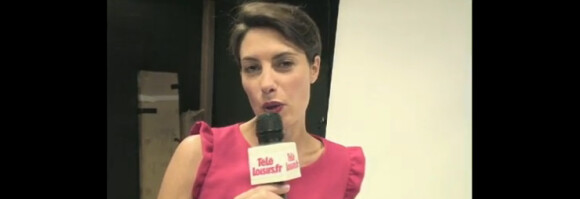 Alessandra Sublet dans le making of des 25 ans de Télé-Loisirs