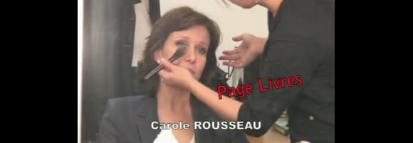 Carole Rousseau dans le making of des 25 ans de Télé-Loisirs