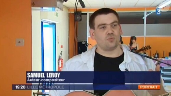 Samuel Leroy, auteur-compositeur de la chanson Jean-Claude, sur France 3 Lille, mai 2011.