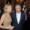 Claire Chazal et Michel Drucker lors du lancement de l'opération 2000 femmes pour 2012, à Paris, le 31 mai 2011.
