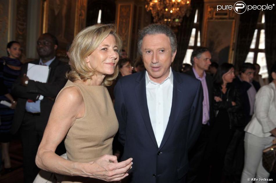 Claire Chazal et Michel Drucker lors du lancement de l ...