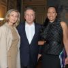 Claire Chazal, Michel Drucker et Christine Kelly lors du lancement de l'opération 2000 femmes pour 2012, à Paris, le 31 mai 2011.