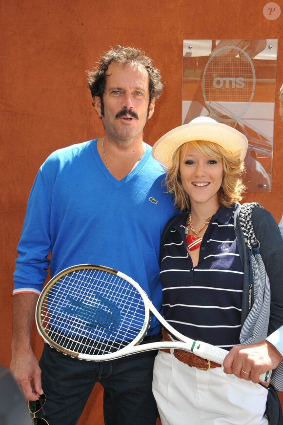 Christian Vadim et Julia Livage lors du tournoi de Roland-Garros, le 2 juin 2011.