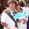 Robert Charlebois et son épouse au tournoi de Roland-Garros, le 2 juin 2011.