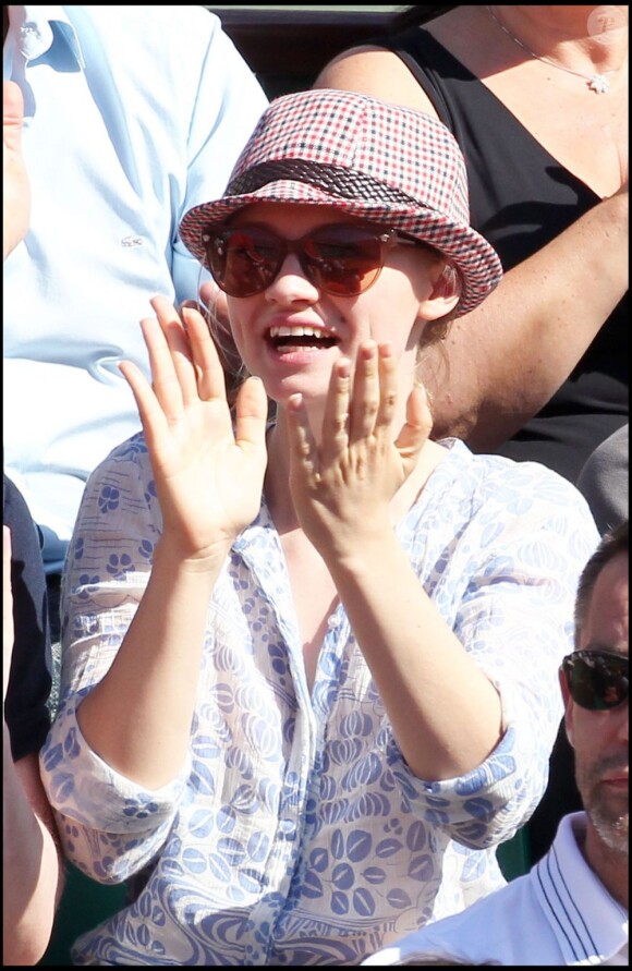 Sara Forestier au tournoi de Roland-Garros, le 2 juin 2011.