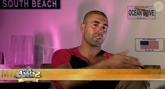 Sofiane dans les Anges de la télé réalité : Miami Dreams, le vendredi 3 juin 2011 sur NRJ 12.