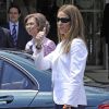 La princesse Elena et sa maman la reine Sofia d'Espagne sont allés rendre visite au roi Juan Carlos, opéré le 3 juin 2011 à la clinique San José de Madrid.