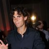 Rafael Nadal se rend au club L'Arc à Paris, pour fêter sa victoire au tournoi de Roland-Garros, dimanche 5 juin 2011.